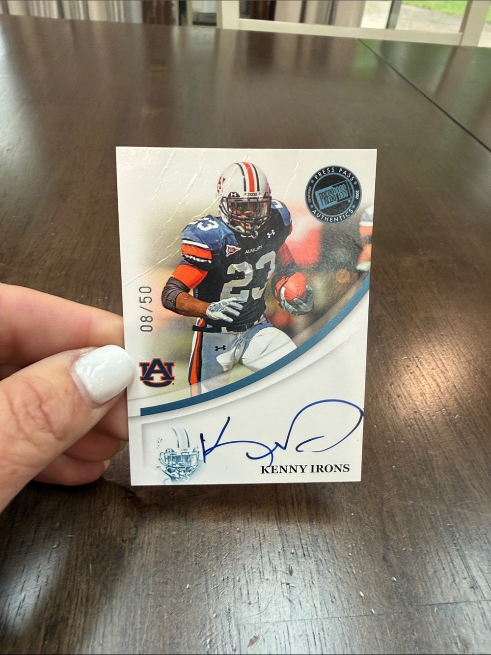 2007 Upper Deck SP Authentic Kenny Irons Rookie Autograph card